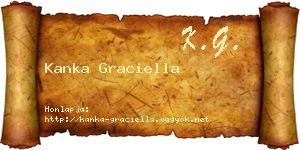 Kanka Graciella névjegykártya